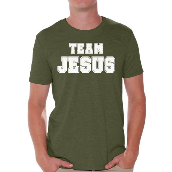 Awkward Styles Christian Clothes for Men Team Jesus T Shirt for Men Christian Mens White Shirts Team Jesus T-Shirt Christ Tshirt for Men Christian Gifts Jesus Shirts Jesus Clothing Collection for Men