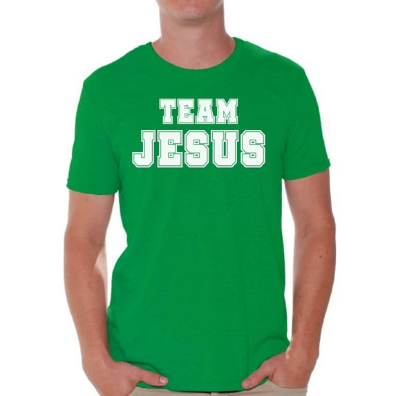 Awkward Styles Christian Clothes for Men Team Jesus T Shirt for Men Christian Mens White Shirts Team Jesus T-Shirt Christ Tshirt for Men Christian Gifts Jesus Shirts Jesus Clothing Collection for Men