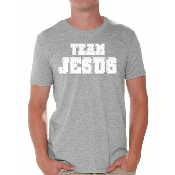 Awkward Styles Christian Clothes for Men Team Jesus T Shirt for Men Christian Mens White Shirts Team Jesus T-Shirt Christ Tshirt for Men Christian Gifts Jesus Shirts Jesus Clothing Collection for Men