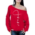 thumbnail image 1 of Awkward Styles Christian Gifts for Her Jesus Ladies Off Shoulder Sweater Jesus Clothing for Women Jesus Oversized Sweatshirt for Mom Christian Clothes White Off The Shoulder Sweatshirt for Women, 1 of 4