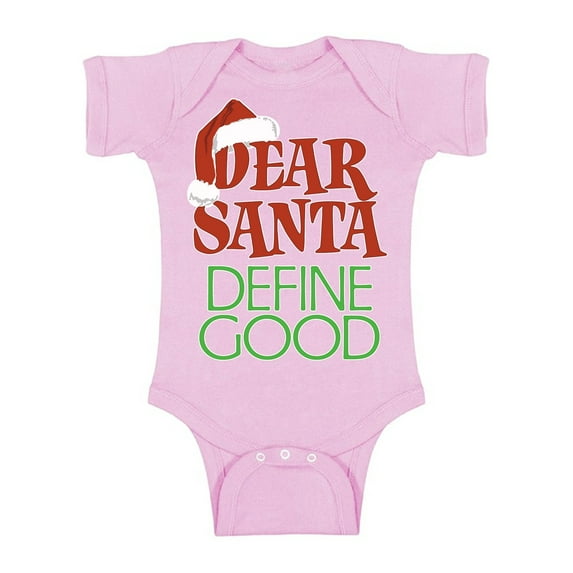 Awkward Styles Christmas Baby Outfit Bodysuit Dear Santa Define Good Xmas Romper