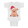 thumbnail image 1 of Awkward Styles Christmas Baby Outfit Bodysuit Little Xmas Pig Romper, 1 of 4