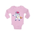 thumbnail image 1 of Awkward Styles Christmas Baby Outfit Bodysuit Xmas Dancing Unicorn Baby Romper, 1 of 4