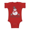 thumbnail image 1 of Awkward Styles Christmas Baby Outfit Bodysuit Xmas Snowman Romper, 1 of 4