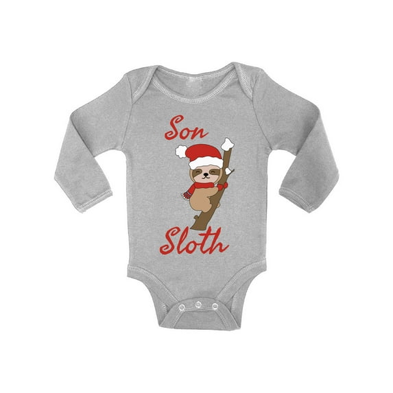 Awkward Styles Christmas Baby Outfit Bodysuit Xmas Son Sloth Baby Romper