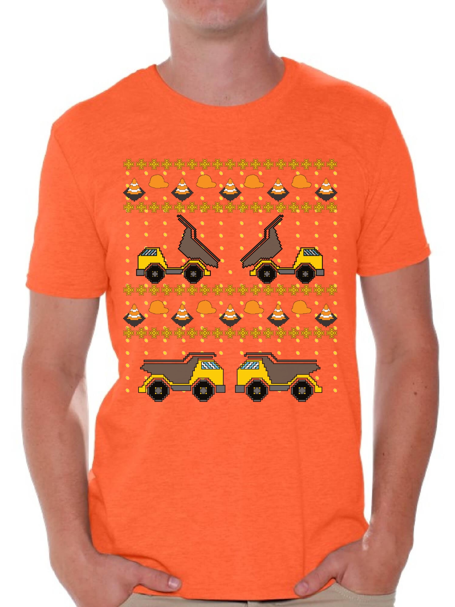 Awkward Styles Christmas Construction Truck Tshirt for Men Toy Truck Christmas Shirt Funny Xmas Tshirts for Men Xmas Truck Ugly Christmas T Shirt Christmas Gifts for Truck Fans Truck Accessories - image 1 of 4