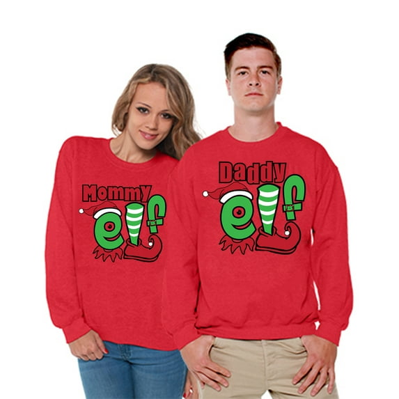 Awkward Styles Christmas Daddy Mommy Elf Sweater Matching Christmas Sweater Christmas Family Gifts