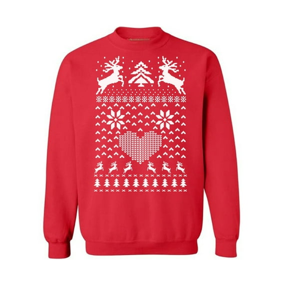 Awkward Styles Christmas Deer Holiday Party Outfit Christmas Reindeer Sweater Funny Christmas Sweater Christmas Sweater Unisex Reindeer Sweatshirt for Xmas Holiday Gift Xmas Party Sweater