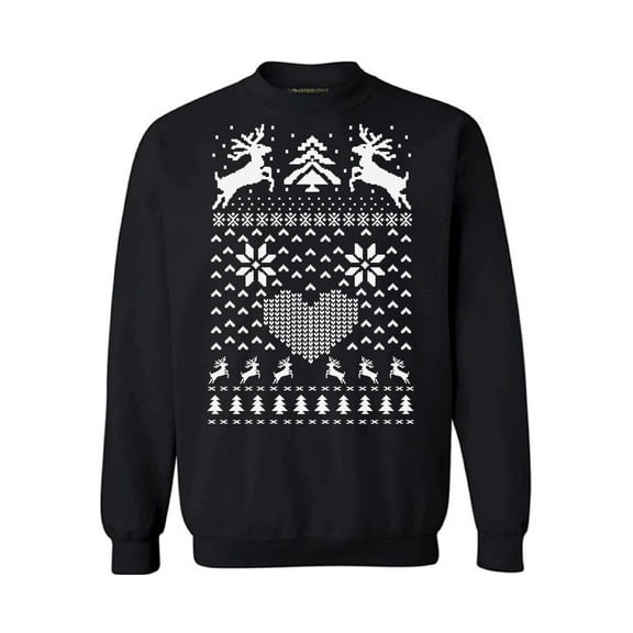 Awkward Styles Christmas Deer Holiday Sweatshirt Xmas Gifts Christmas Sweatshirt for Men and for Women Reindeer Christmas Sweater Funny Christmas Sweater Party Funny Christmas Sweater