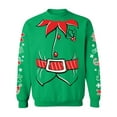 thumbnail image 1 of Awkward Styles Christmas Elf Suit Sweatshirt Elf Suit Christmas Sweater with Printed Sleeves All Over Print Christmas Sweater Christmas Elf Sweatshirt with Graphic Sleeves Funny Xmas Gifts, 1 of 4