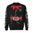 thumbnail image 1 of Awkward Styles Christmas Elf Suit Sweatshirt Elf Suit Christmas Sweater with Printed Sleeves All Over Print Christmas Sweater Christmas Elf Sweatshirt with Graphic Sleeves Funny Xmas Gifts, 1 of 4