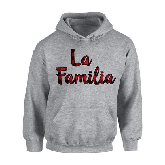 Awkward Styles Christmas Hoodie Xmas La Familia Plaid Hooded Sweatshirt