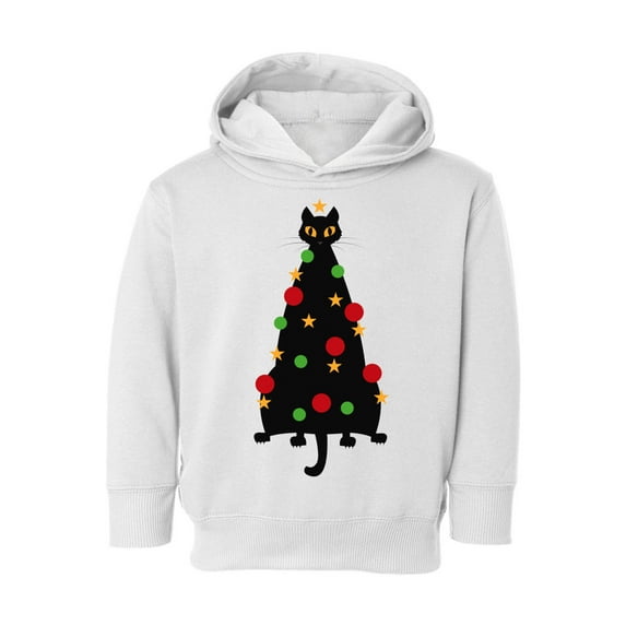 Awkward Styles Christmas Hoodie for Boys Girls Toddler Cat Xmas Tree Sweatshirt