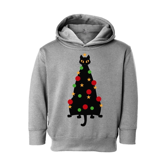 Awkward Styles Christmas Hoodie for Boys Girls Toddler Cat Xmas Tree Sweatshirt