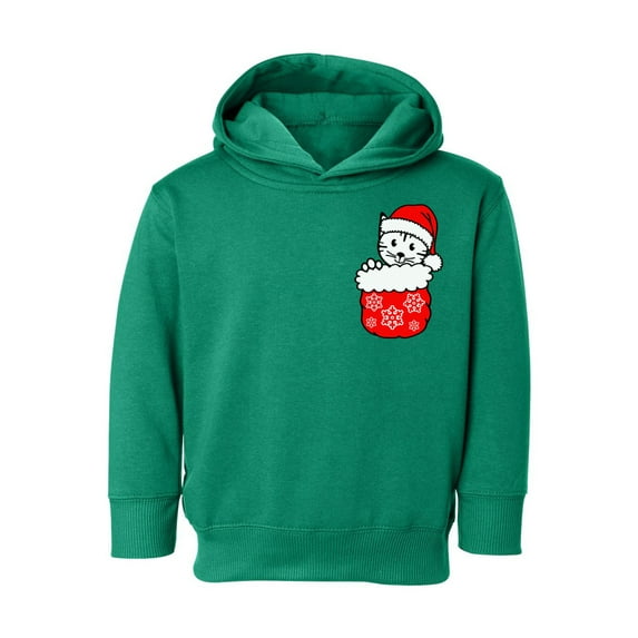 Awkward Styles Christmas Hoodie for Boys Girls Toddler Little Xmas Cat Sweatshirt Pocket Print