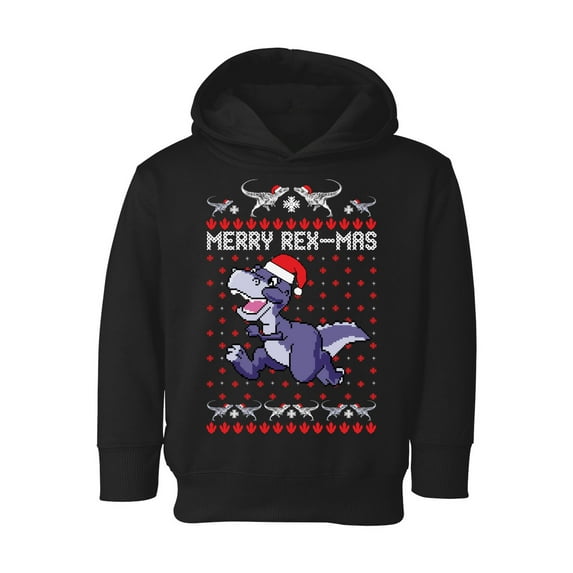 Awkward Styles Christmas Hoodie for Boys Girls Toddler Merry Rexmas Xmas Sweatshirt
