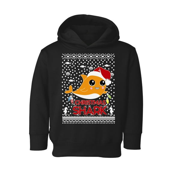 Awkward Styles Christmas Hoodie for Boys Girls Toddler Orange Xmas Shark Sweatshirt