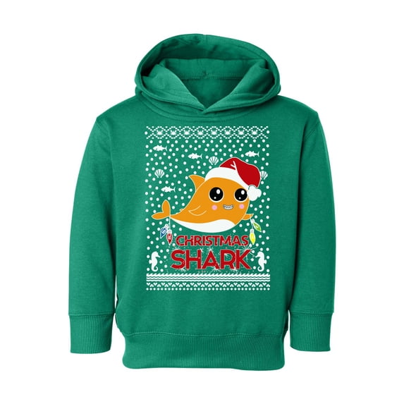 Awkward Styles Christmas Hoodie for Boys Girls Toddler Orange Xmas Shark Sweatshirt