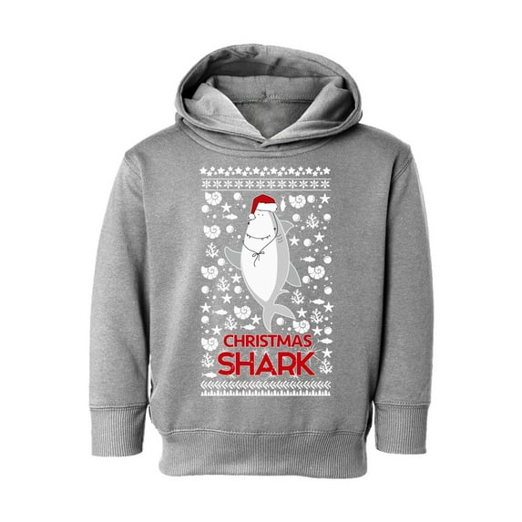 Awkward Styles Christmas Hoodie for Boys Girls Toddler Shark Xmas Pattern Sweatshirt
