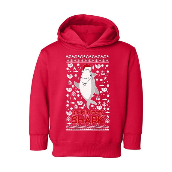 Awkward Styles Christmas Hoodie for Boys Girls Toddler Shark Xmas Pattern Sweatshirt
