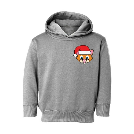 Awkward Styles Christmas Hoodie for Boys Girls Toddler Xmas Santa Cat Sweatshirt Pocket Print