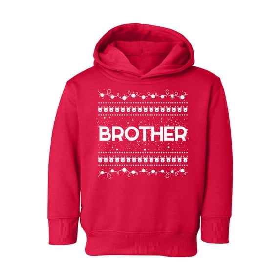 Awkward Styles Christmas Hoodie for Boys Toddler Brother Xmas Pattern Sweatshirt