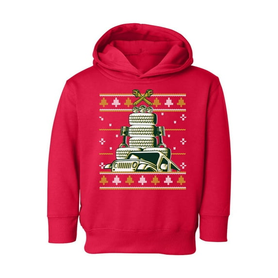 Awkward Styles Christmas Hoodie for Girls Boys Toddler Auto Xmas Tree Sweatshirt