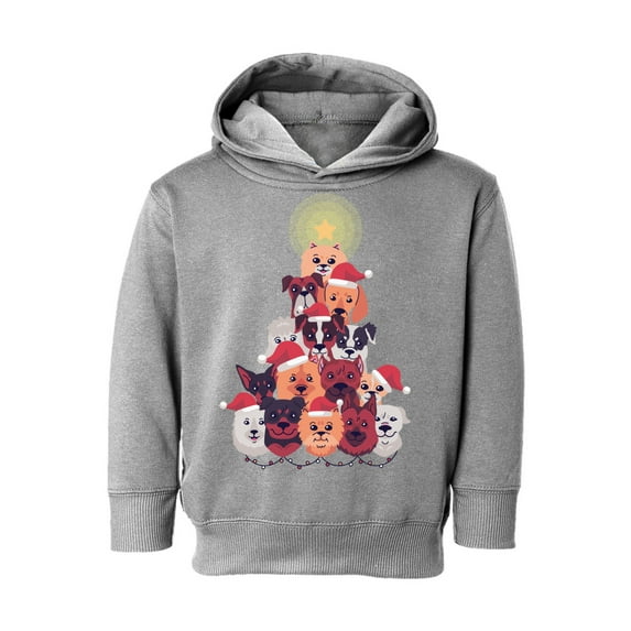 Awkward Styles Christmas Hoodie for Girls Boys Toddler Dog Xmas Tree Sweatshirt