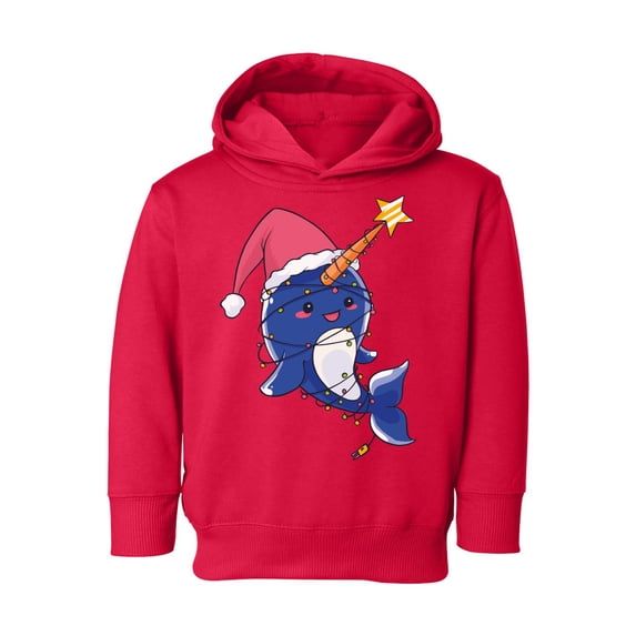 Awkward Styles Christmas Hoodie for Girls Boys Toddler Xmas Narwhal Sweatshirt