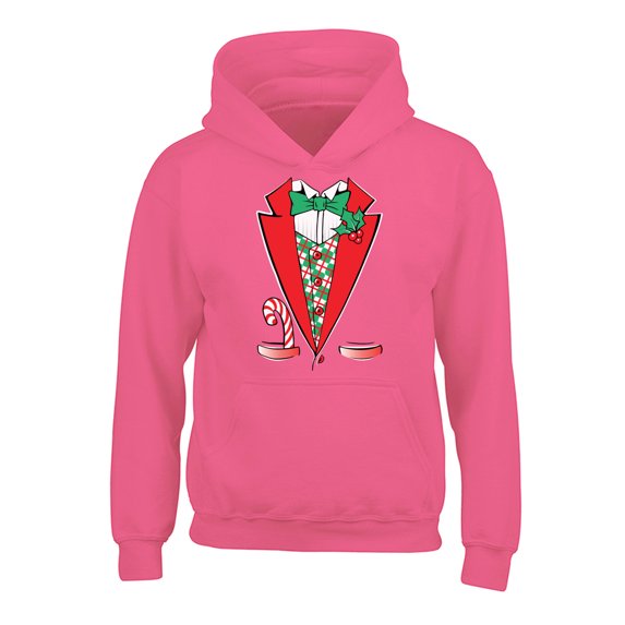 Awkward Styles Christmas Hoodies for Kids Youth Funny Xmas Tuxedo Sweatshirt