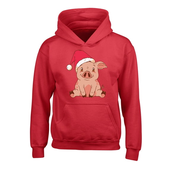 Awkward Styles Christmas Hoodies for Kids Youth Little Xmas Pig Sweatshirt