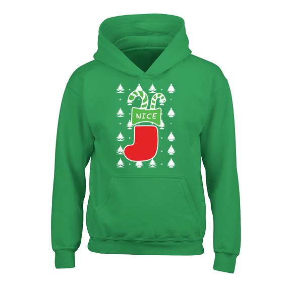 Awkward Styles Christmas Hoodies for Kids Youth Nice Xmas Stocking Sweatshirt