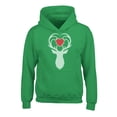 thumbnail image 1 of Awkward Styles Christmas Hoodies for Kids Youth White Deer Xmas Heart Sweatshirt, 1 of 4
