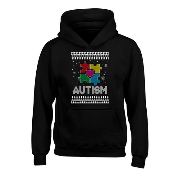Awkward Styles Christmas Hoodies for Kids Youth Xmas Autism Sweatshirt