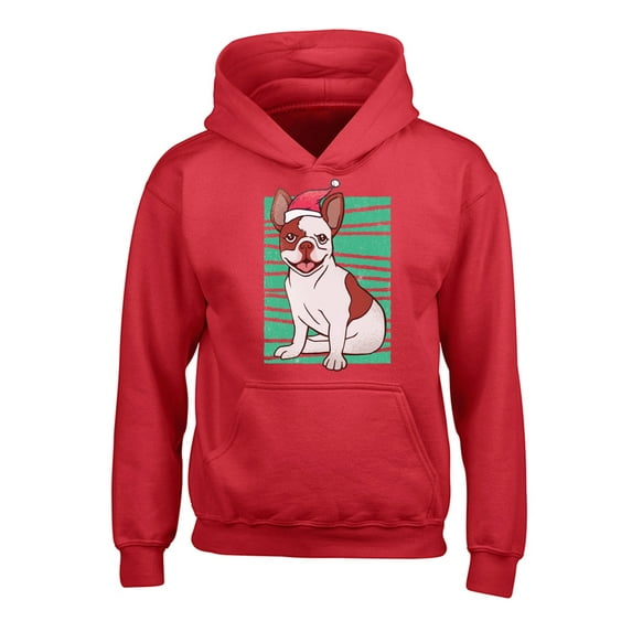 Awkward Styles Christmas Hoodies for Kids Youth Xmas Bulldog Sweatshirt