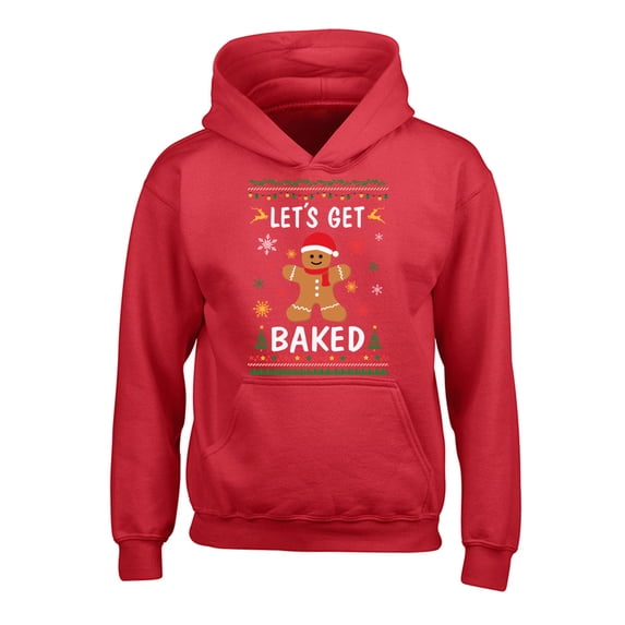 Awkward Styles Christmas Hoodies for Kids Youth Xmas Gingerbread Man Sweatshirt