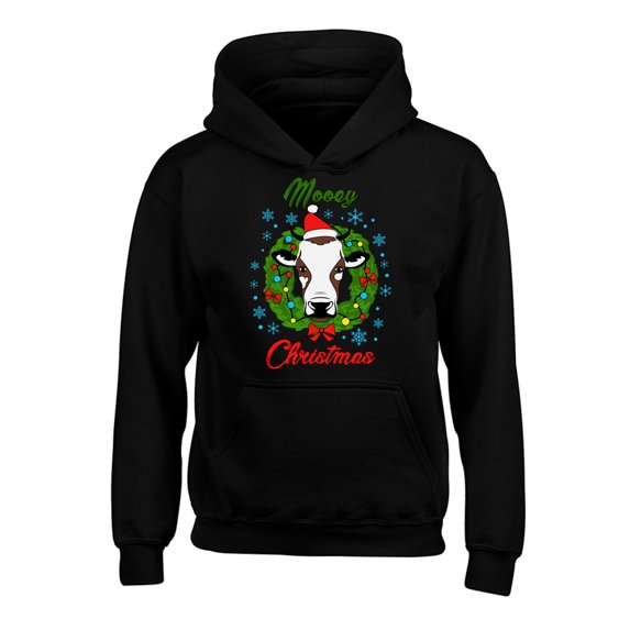 Awkward Styles Christmas Hoodies for Kids Youth Xmas Mooey Sweatshirt