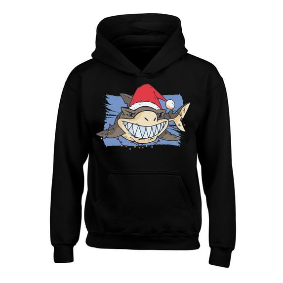 Awkward Styles Christmas Hoodies for Kids Youth Xmas Shark Sweatshirt