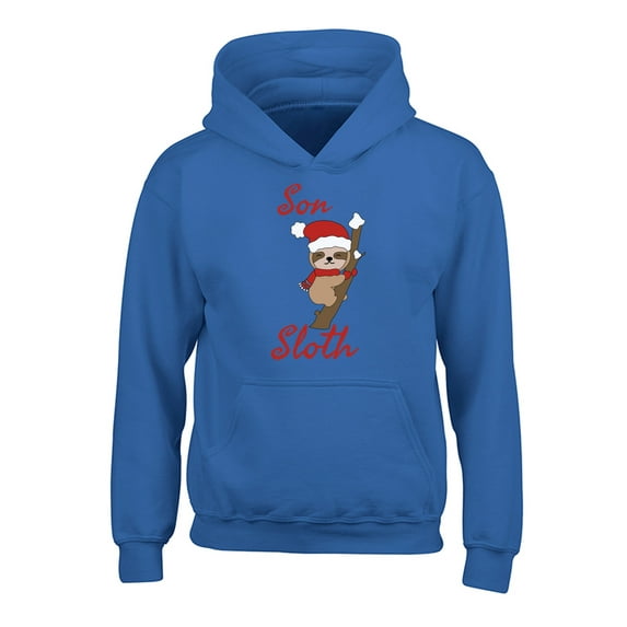 Awkward Styles Christmas Hoodies for Kids Youth Xmas Son Sloth Sweatshirt