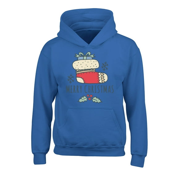 Awkward Styles Christmas Hoodies for Kids Youth Xmas Stocking Sweatshirt