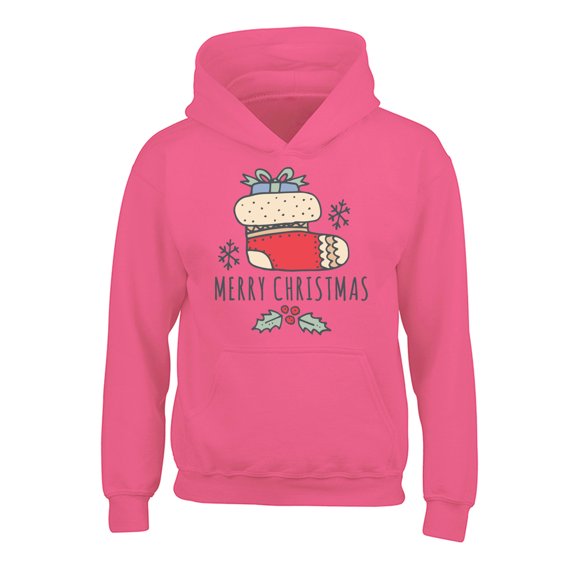 Awkward Styles Christmas Hoodies for Kids Youth Xmas Stocking Sweatshirt