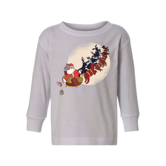 Awkward Styles Christmas Long Sleeve Shirt for Boys Girls Toddler Xmas Gifts Santa Shirt