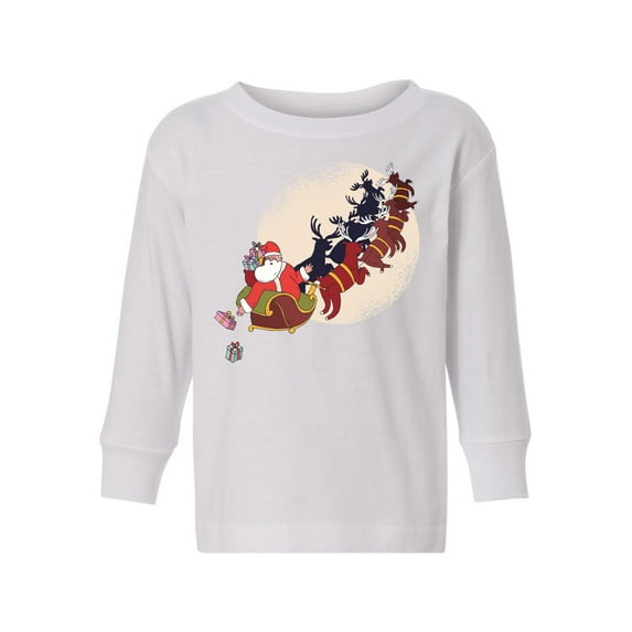 Awkward Styles Christmas Long Sleeve Shirt for Boys Girls Toddler Xmas Gifts Santa Shirt