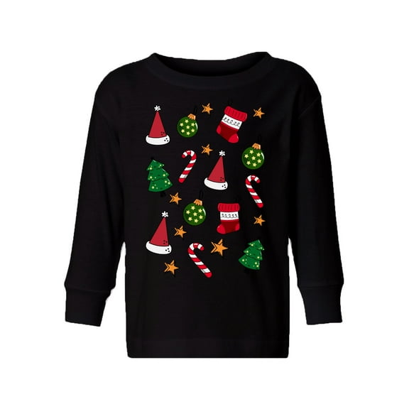 Awkward Styles Christmas Long Sleeve Shirt for Boys Girls Toddler Xmas Pattern Shirt