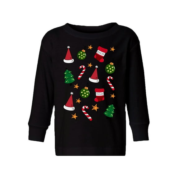 Awkward Styles Christmas Long Sleeve Shirt for Boys Girls Toddler Xmas Pattern Shirt