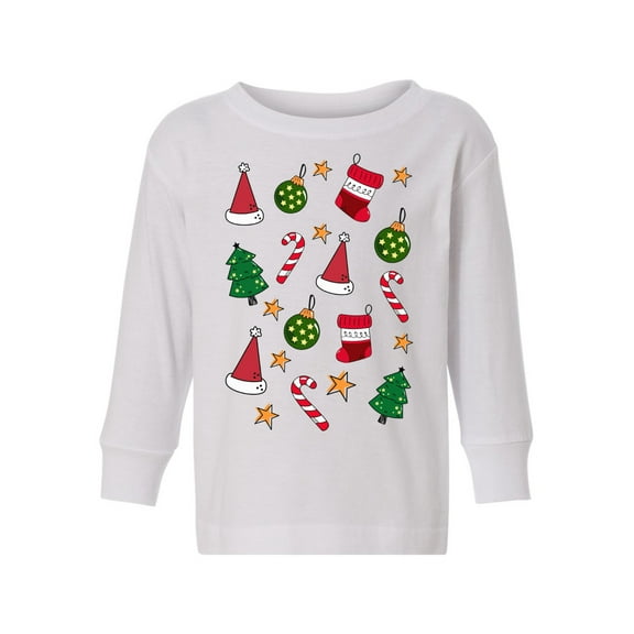 Awkward Styles Christmas Long Sleeve Shirt for Boys Girls Toddler Xmas Pattern Shirt