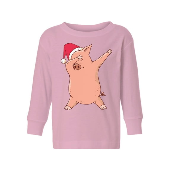 Awkward Styles Christmas Long Sleeve Shirt for Boys Girls Toddler Xmas Pig Dance Shirt