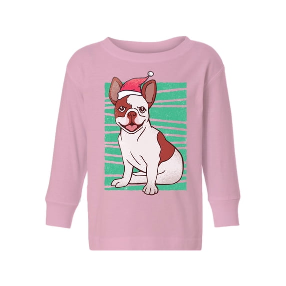 Awkward Styles Christmas Long Sleeve Shirt for Girls Boys Toddler Xmas Bulldog Shirt