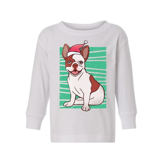 Awkward Styles Christmas Long Sleeve Shirt for Girls Boys Toddler Xmas Bulldog Shirt