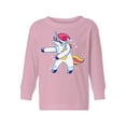 thumbnail image 1 of Awkward Styles Christmas Long Sleeve Shirt for Girls Boys Toddler Xmas Dancing Unicorn Shirt, 1 of 4